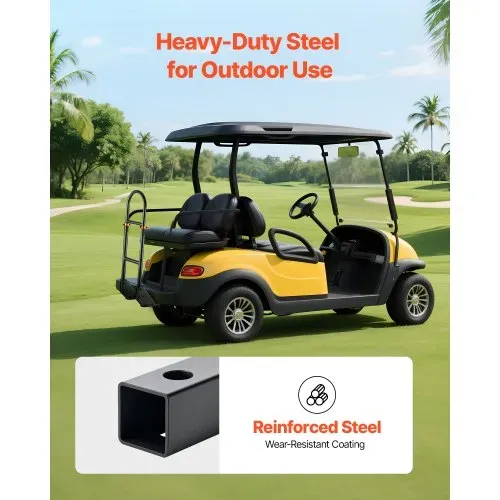 VEVOR Haltegriff für Golfwagen (450 x 235 x 905 mm) kompatibel mit den meisten Golfwagen mit Metallfußplatten, höhenverstellbarer (69,85-85,09 cm) Haltegriff aus Karbonstahl für den Rücksitz – Bild 5
