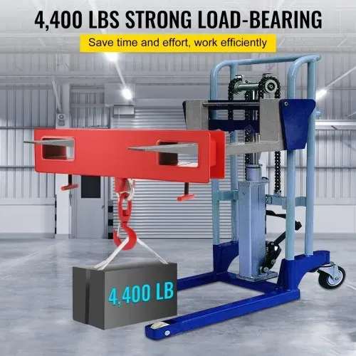 VEVOR 2 Tonnen Gabelstapler-Hebehaken, 4000 £/2000 kg Tragkraft, Gabelstapler-Gabelhubwagen, Schwenkhaken, Mobilkran, Gabelstapler-Anbaugeräte – Bild 2