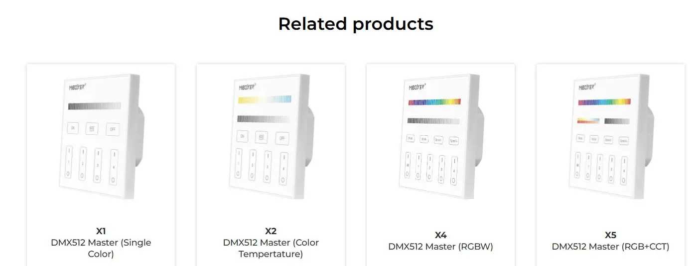 MiBoxer X3 LED DMX 3 in 1 Smart Panel Fernbedienung – Bild 7