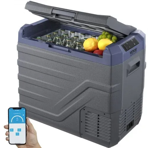 VEVOR Autokühlschrank, 12-Volt-Autokühlschrank, 45-l-Einzelzonen-Tragbarer Gefrierschrank mit eingebautem Licht, -20 °C bis 20 °C, 12/24 V DC und 100–240 V AC Kompressorkühler für Outdoor, Camping, Wohnmobil VEVOR Autokühlschrank, 12-Volt-Autokühlschrank, 45-l-Einzelzonen-Tragbarer Gefrierschrank mit eingebautem Licht, -20 °C bis 20 °C, 12/24 V DC und 100–240 V AC Kompressorkühler für Outdoor, Camping, Wohnmobil