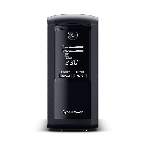 CyberPower USV, Value Pro-Serie, 1000VA/550W, Line-Interactive, USB/RS232, LCD, CEE7-Schutzkontakt – Bild 2