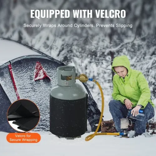 VEVOR isolierter Gasflaschenwärmer im Bandstil, passend für 40 lbs Gastanks, 120 W Propanheizung, fester interner Thermostat, max. Temperatur 90 ℉, strapazierfähiges wasserdichtes Oxford-Gewebe, CE-geprüft – Bild 2