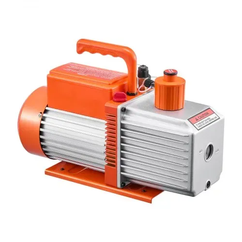 VEVOR Vakuumpumpe, 9 CFM, HVAC 2-stufige Drehschieber-Vakuumpumpe, für R134a R22 R410a-Systeme, Auto-AC-Vakuumpumpen-Kit mit Ölflasche, für die Harzentgasung zur Wartung von Autoklimaanlagen – Bild 8