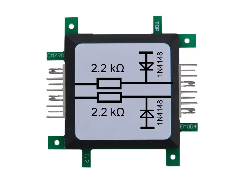 ALLNET Brick’R’knowledge Widerstand 2,2K doppelt Ohm mit Schutzdiode ALLNET Brick’R’knowledge Widerstand 2,2K doppelt Ohm mit Schutzdiode