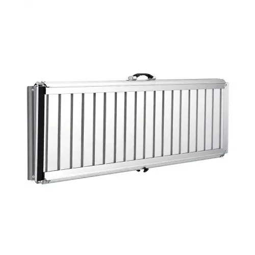 VEVOR Rollstuhlrampe Faltbar 1520x745mm, 362,9kg Belastbare Schwellenrampe mit Rutschfester Oberfläche, Tragbare Alu-Auffahrschiene, Auffahrrampe für Rollstuhl Scooter Türschwelle Bordsteine Treppen – Bild 10