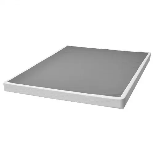 VEVOR Boxspringbettgestell (Queen-Size) mit Waschbarem Stoffbezug, Metallrahmen (2010 x 1510 x 102 mm) für Queensize-Betten, 102 mm Matratzenauflage, Max. Belastbarkeit 1587,57 kg, Matratzenfundament – Bild 9