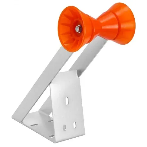 VEVOR Bootsanhänger-Sitz mit Rolle, 50,8–76,2 mm Windenpfosten, Windstand mit orangefarbener TPU-Rolle & U-Bolzen, geeignet für Jetski, Segelboot, Fischerboot, Schnellboot (verzinkt), Silber – Bild 10