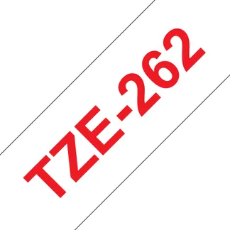 Brother TZE-262 Etiketten erstellendes Band Rot aud Weiss Brother TZE-262 Etiketten erstellendes Band Rot aud Weiss