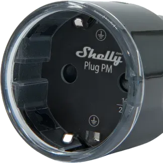 Shelly · Plug & Play „Plug PM Gen3 Black“ · Smarter Energiezähler · Messfunktion · WLAN · BT · schwarz Shelly · Plug & Play „Plug PM Gen3 Black“ · Smarter Energiezähler · Messfunktion · WLAN · BT · schwarz