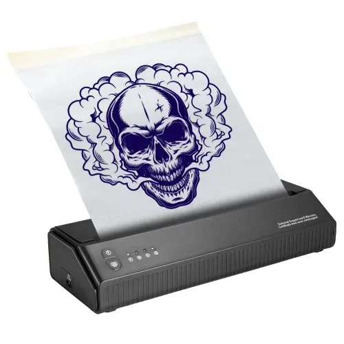 VEVOR Tattoo-Transfer-Schablonendrucker, Kabelloser Bluetooth-Tattoo-Schablonendrucker mit 10-teiligem Transferpapier und Stoffbeutel, Tragbarer Tattoo-Drucker für Android- und iOS-Telefon – Bild 10
