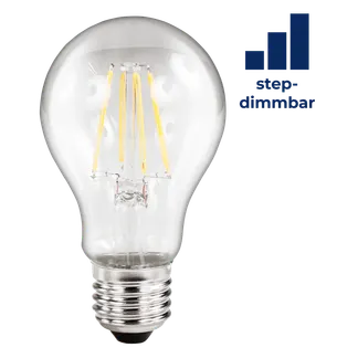 LED Filament Glühlampe McShine “Filed“, E27, 6W, 620lm, warmweiß, step-dimmbar LED Filament Glühlampe McShine “Filed“, E27, 6W, 620lm, warmweiß, step-dimmbar