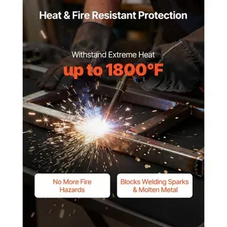 VEVOR Löschdecke, 1016×1016 mm, flammhemmende Schweißdecke aus Carbonfilz, bis zu 982 °C hitzebeständige Brandschutzdecke, 3,5 mm dicke, feuerfeste Isoliermatte, Feuerschutzdecke, Feuerlöschdecke VEVOR Löschdecke, 1016×1016 mm, flammhemmende Schweißdecke aus Carbonfilz, bis zu 982 °C hitzebeständige Brandschutzdecke, 3,5 mm dicke, feuerfeste Isoliermatte, Feuerschutzdecke, Feuerlöschdecke