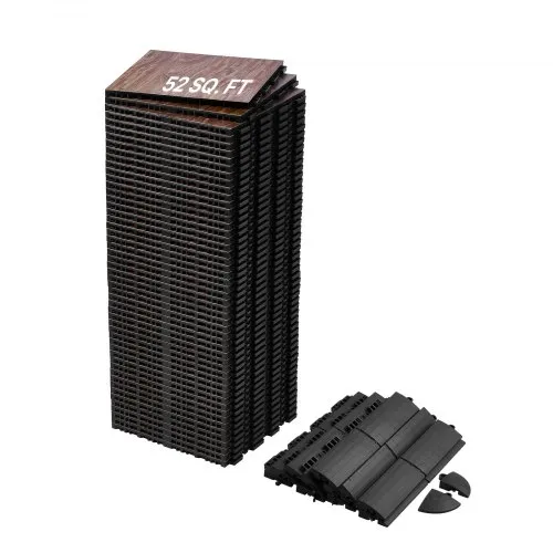 VEVOR Tanzbodenfliesen, 315x315x17,2 mm, 52-teiliger ineinandergreifender Tanzboden, tragbarer Tanzübungsboden mit gepolsterter Basis (Eichenholzmaserung, 52 Quadratfuß/Karton) VEVOR Tanzbodenfliesen, 315x315x17,2 mm, 52-teiliger ineinandergreifender Tanzboden, tragbarer Tanzübungsboden mit gepolsterter Basis (Eichenholzmaserung, 52 Quadratfuß/Karton)