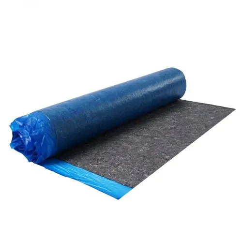 VEVOR Trittschalldämmung, 9,3 m², 3 mm dicke Laminatbodenunterlage mit angebrachter Dampfsperre, Faser + PE-Folie, Schalldämmung & Geräuschreduzierung, ideal für Vinyl-, Laminat- & Holzboden – Bild 9