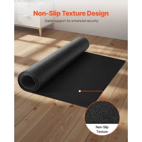 VEVOR Laufbandmatte für Teppichboden Bodenschutzmatte (90 x 200 cm) für Sportgeräte 4 mm dick, Trainingsgerätematte für Laufbänder Ellipsentrainer Rudergerät, hochdichter PVC-Bodenschutz – Bild 3