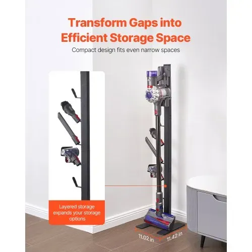 VEVOR Staubsaugerständer, kompatibel mit Dyson V6 V7 V8 V10 V11 V15, stabiler Staubsaugerständerhalter mit 6 Haken für Dyson DC30 DC31 DC34 DC35 DC58 DC59 DC62 D74 kabellose Staubsauger und Zubehör – Bild 4