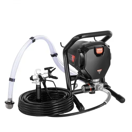 VEVOR Tragbares Airless-Farbspritzgerät, 750 W, 3000 psi, Hocheffizientes Elektrisches Spritzgerät, Farbspritzgeräte Spritzlackiermaschine Hochdruck-Airless-Farbsprühsystem mit 7.6 m Schlauchlänge – Bild 8