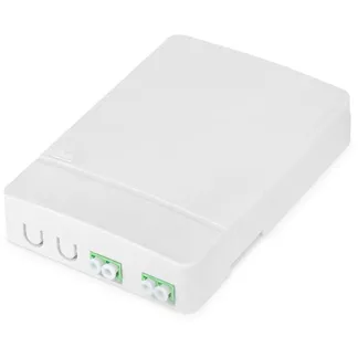 FTTH Gehäuse mit 2x LC/APC DX Kupplung FTTH Gehäuse mit 2x LC/APC DX Kupplung