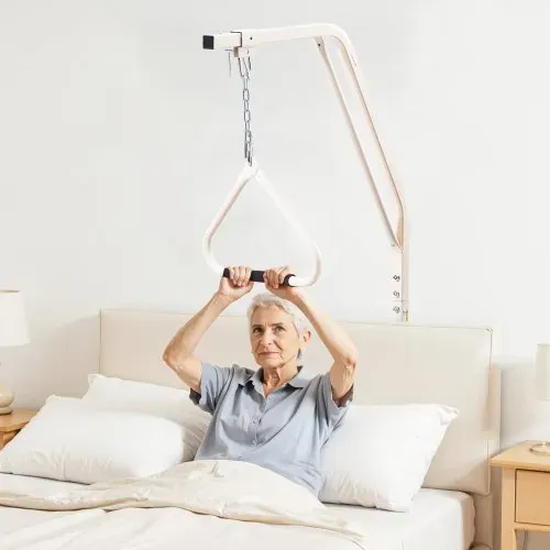 VEVOR Bettgalgen 840x210x1550 mm, Bettaufrichter mit Klemmen & Metallkette, bis 113 kg, Aufstehhilfe für ältere & bettlägerige Menschen, ideal für häusliche Pflege, Krankenhäuser, Pflegeheime – Bild 7