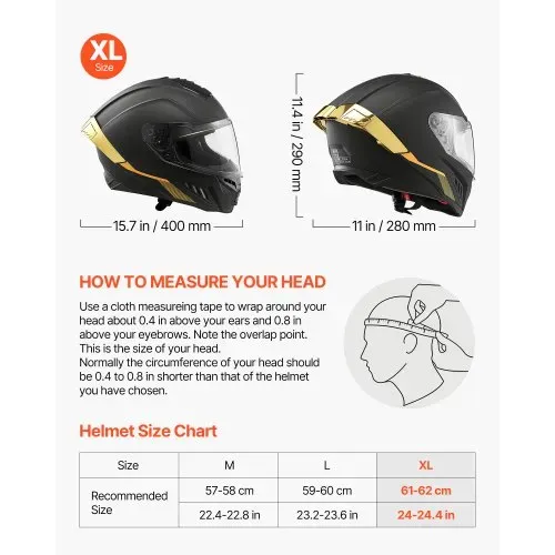 VEVOR Integralhelm mit Sonnenblende Größe XL, Motorradhelm mit Doppelvisier ECE 22.06 Zertifiziert Vollvisierhelm für Damen & Herren Vollvisierhelm mit Bluetooth-Lautsprecherfach, Mopedhelm Full Face VEVOR Integralhelm mit Sonnenblende Größe XL, Motorradhelm mit Doppelvisier ECE 22.06 Zertifiziert Vollvisierhelm für Damen & Herren Vollvisierhelm mit Bluetooth-Lautsprecherfach, Mopedhelm Full Face