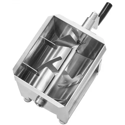 VEVOR manueller Fleischmischer 10 L Fleischverarbeitungsgerät (maximales Mischen von 6,8 kg Fleisch), Fleischmischer aus Edelstahl, Wurstmischer mit Untersetzungsgetriebe, Handmixer für Hackfleisch – Bild 9
