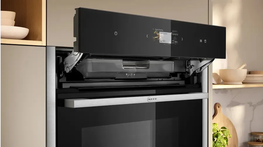 Neff C24FS31N0 Dampfgarer Medium Schwarz, Edelstahl Berührung – Bild 5