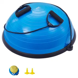 VEVOR Halb-Gymnastikball-Trainer, 584 mm Balance Ball Trainer, 300 kg Tragkraft Stabilitätsball, Yoga-Ball mit Widerstandsbändern und Fußpumpe, Kraft-Fitnessball für das Heim-Fitnessstudio, Blau VEVOR Halb-Gymnastikball-Trainer, 584 mm Balance Ball Trainer, 300 kg Tragkraft Stabilitätsball, Yoga-Ball mit Widerstandsbändern und Fußpumpe, Kraft-Fitnessball für das Heim-Fitnessstudio, Blau