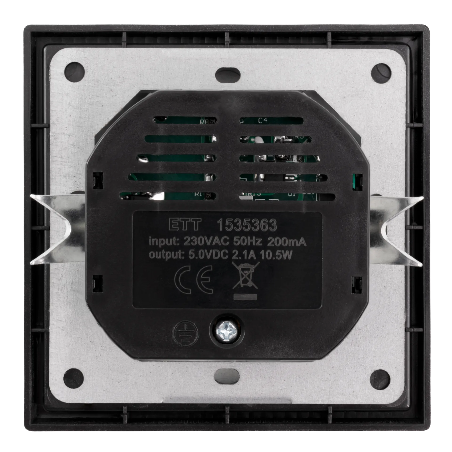 Schutzkontakt-Steckdose McPower ''Shallow'' 2x USB-A - 5V/2,1A – Bild 2