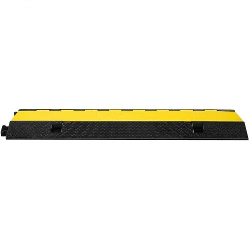 VEVOR Kabelschutzmatte Kabelkanal außenbereich Kabelschutz für Fußgänger Bodenschutz für Kabel aus Pvc und thermoplastischem Gummi Brückenschutz Rampe 103x30x5,5 cm – Bild 9