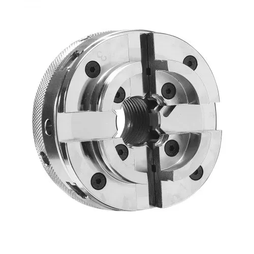VEVOR 4 Zoll Drechselfutter 4 Backen Zentrierfutter mit 1 Zoll x 8 TPI Gewinde & Adapter, Vernickelte Oberfläche Spannbacken Hochfester Stahl, Spreizen und Klemmen für die Holzbearbeitung – Bild 10