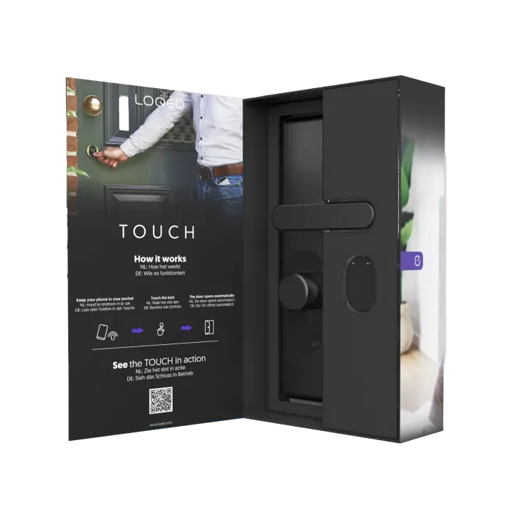 Shelly · „LOQED Touch Smart Lock black“ Smartes Türschloss Shelly · „LOQED Touch Smart Lock black“ Smartes Türschloss