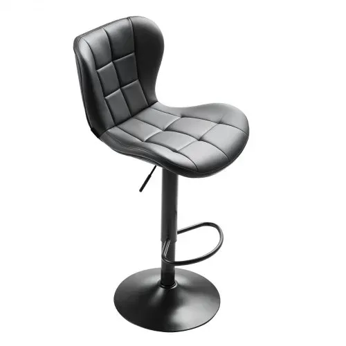 VEVOR Barhocker moderner Thekenhocker aus PU-Leder 2 Stk. 360° drehbarer Bistrohocker mit Rückenlehne & Fußstütze, höhenverstellbarer Küchenhocker (149,7 kg belastbar) für Esszimmer Bar – Bild 8