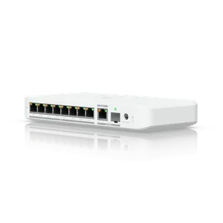 Ubiquiti Switch smart managed Layer2 9 Port • 8x 2,5 GbE PoE+ • 1x 10 GbE PoE bt In • Desktop • Lüfterlos • UniFi • USW-Flex-2.5G-8-PoE Ubiquiti Switch smart managed Layer2 9 Port • 8x 2,5 GbE PoE+ • 1x 10 GbE PoE bt In • Desktop • Lüfterlos • UniFi • USW-Flex-2.5G-8-PoE