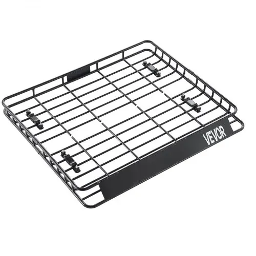 VEVOR Dachgepäckträgerkorb Autodachkorb (1095 x 1270 x 105 mm) universeller Dachgepäckträger aus rostfreiem legiertem Stahl mit 68 kg Max. Tragkraft, Autodach-Gepäckträger für SUV Lkw – Bild 9