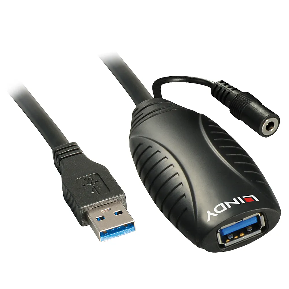 Lindy 43099 USB Kabel USB 3.2 Gen 1 (3.1 Gen 1) 15 m USB A Schwarz – Bild 2