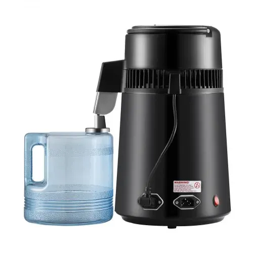VEVOR Wasser Destilliergerät Distiller Edelstahl Wasserdestilliere 4L Schwarz – Bild 9