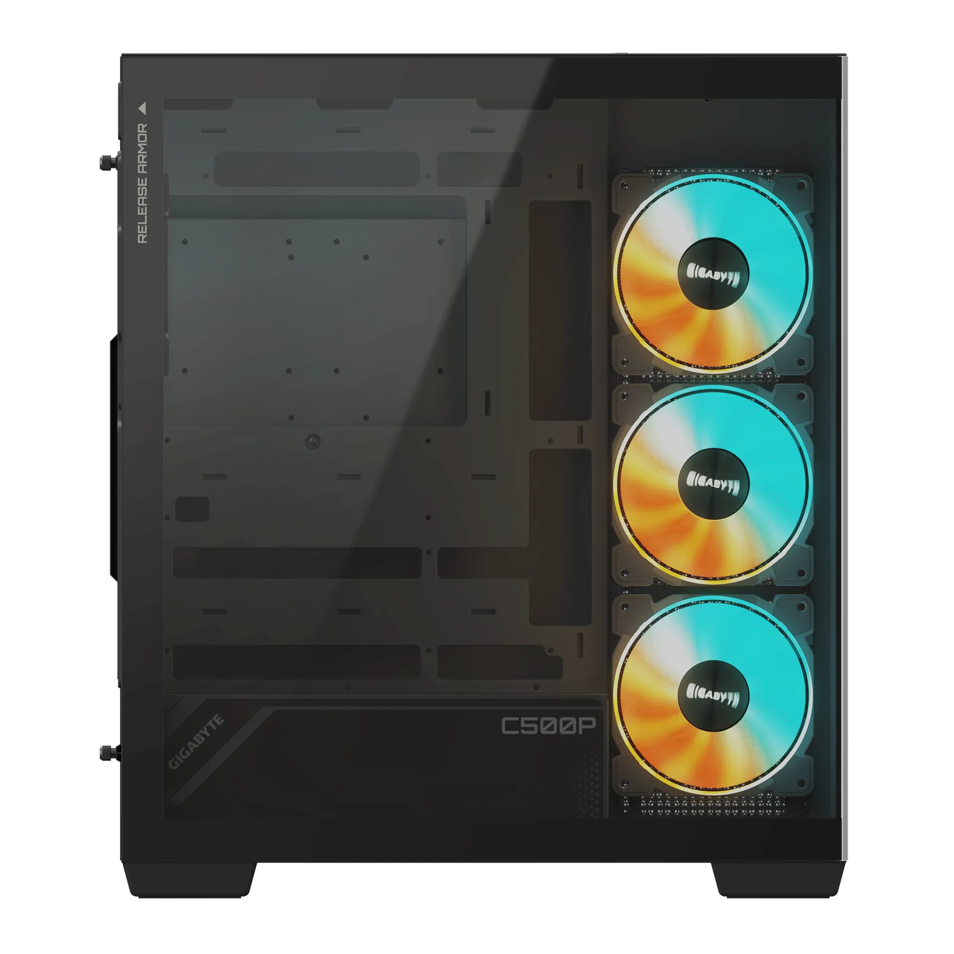 GIGABYTE C500 PANORAMIC STEALTH Midi Tower Schwarz – Bild 4