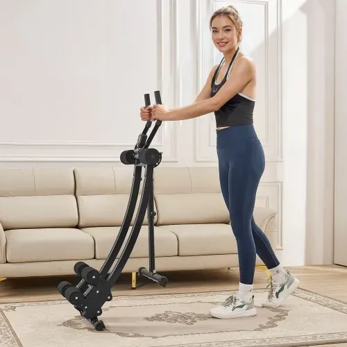 VEVOR Bauchmuskeltrainingsgerät Bauchtrainer AB-Maschine für Fitnessstudio, Bauchtrainer 200 kg Gewichtskapazität, Bauchmuskeltrainer für Krafttraining, klappbares verstellbares Fitnessgerät – Bild 7