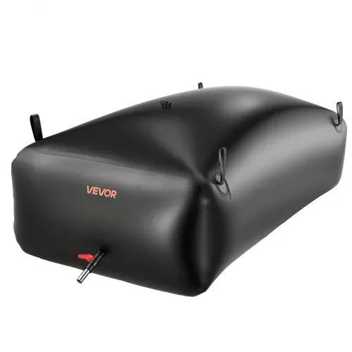 VEVOR Wasserspeicherblase, 1000 L Wassersack mit Wasserhahn, Faltbarer & Tragbarer Wasserbeutel aus 1000D PVC, Wasserspeicher für Bewässerungssystem, Trockenheitsresistenz & Katastrophenfälle, Schwarz – Bild 9