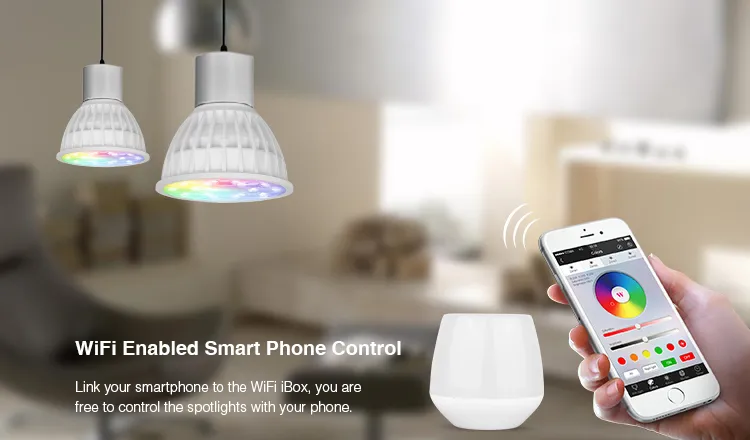 MiBoxer FUT104 LED Retrofit GX5,3 4W RGB-WW (RGB-CCT) Lampe mit Funk und WLAN – Bild 9