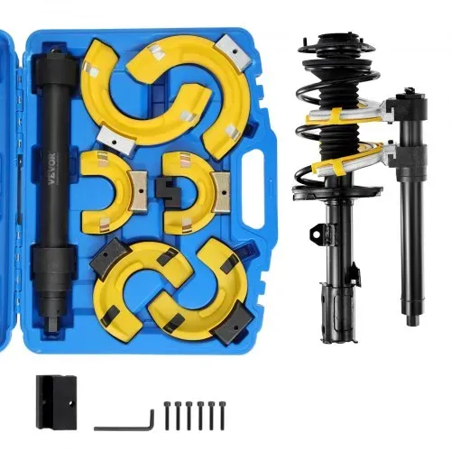 VEVOR Federspanner Satz- Fahrwerksfeder Kompatibel mit 22 mmStecknuss Universal Federspanner 4500kg Tragfähigkeit KFZ Auto Profi Feder Spanner Stoßdämpfer Werkzeug Federbeine – Bild 8