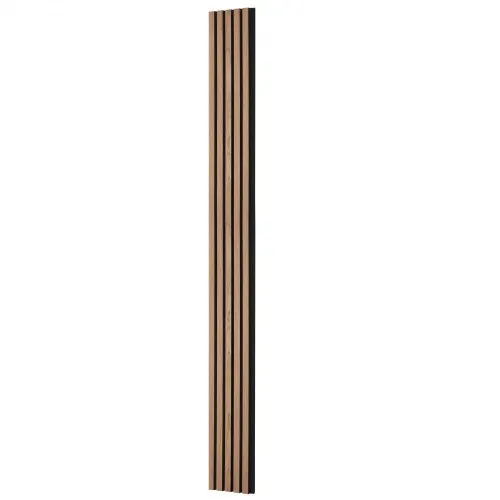 VEVOR Akustikpaneele, Akustikplatten, 2400 x 200 mm, MDF-Akzent-Holzwandpaneele für moderne Innenwände, Wandpaneele aus Kunstholz für stilvolles Dekor und Geräuschreduzierung, Walnuss, 4er-Set – Bild 10