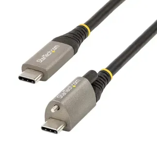 StarTech.com 1m USB-C Kabel, Schraubenverriegelung, USB 10Gbps, 100W (5A) Power Delivery, 8K 60Hz / 4K 144Hz DP-Alt-Modus, USB-IF-zertifiziert – Thunderbolt-Kompatibel StarTech.com 1m USB-C Kabel, Schraubenverriegelung, USB 10Gbps, 100W (5A) Power Delivery, 8K 60Hz / 4K 144Hz DP-Alt-Modus, USB-IF-zertifiziert – Thunderbolt-Kompatibel
