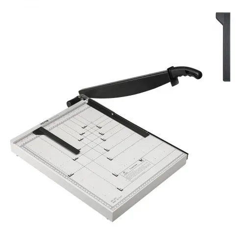 VEVOR Papierschneider Hebelschneider, 457,2 mm Max. Schnittbreite Manuelle Papierschneidemaschine, 15 Blätter Kapazität, mit Schutzschiene / Klingenarretierung für Karton / Pappe, Papierschneider – Bild 8