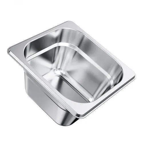 VEVOR Gastronormbehälter Hotelpfanne (1/6-Größe) 6 Stk. 1,7 L, wiederverwendbare Behälter (10 cm tief), rostfreie Catering-Aufbewahrung, Panierschale Speisebehälter für Party Restaurant Buffet – Bild 10