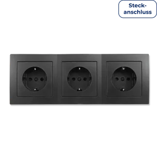 Steckdosen Set McPower Flair “Beginner 3S Profi“ 4-teilig, Steckanschluss Steckdosen Set McPower Flair “Beginner 3S Profi“ 4-teilig, Steckanschluss