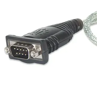 Manhattan USB auf Seriell-Konverter, Zum Anschluss eines seriellen Geräts an einen USB-Port, Prolific PL-2303RA-Chipsatz, 0,45 m, Blister-Verpackung Manhattan USB auf Seriell-Konverter, Zum Anschluss eines seriellen Geräts an einen USB-Port, Prolific PL-2303RA-Chipsatz, 0,45 m, Blister-Verpackung