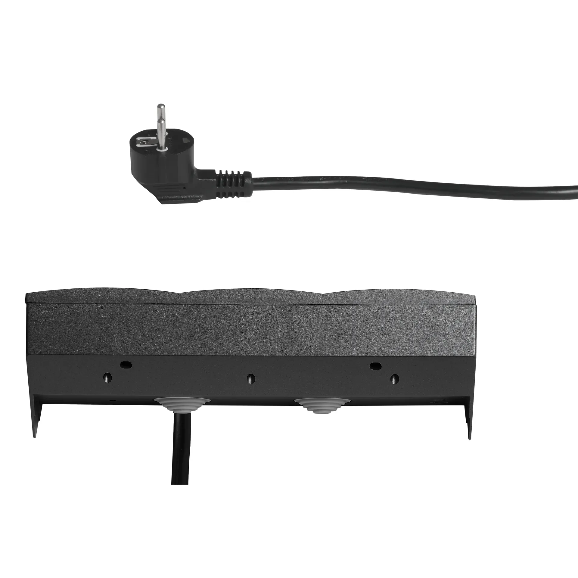 Steckdosenblock McPower ''Flair'' 250V~/16A, anthrazit, 3-fach, 2m Kabel+ Stecker – Bild 4