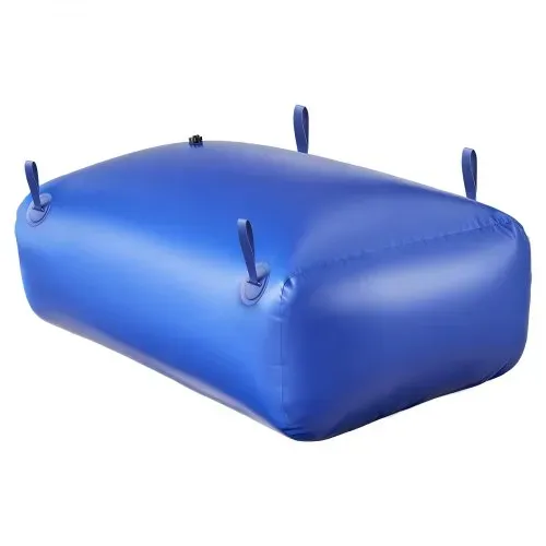 VEVOR Wasserspeicherblase, 330 L Wassersack mit Wasserhahn, Faltbarer & Tragbarer Wasserbeutel aus 1000D PVC, Wasserspeicher für Bewässerungssystem, Trockenheitsresistenz & Katastrophenfälle, Blau – Bild 8