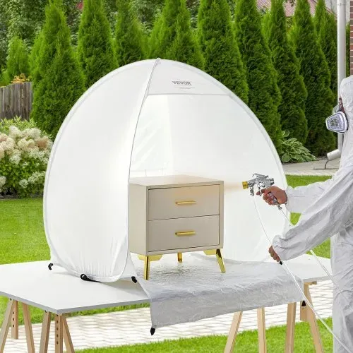 VEVOR Sprühfarben-Unterstand, 40 x 35 x 40 Zoll, tragbares Pop-Up-Sprühfarbenzelt mit integriertem Boden, Abluftfenster und Aufbewahrungstasche, faltbare Lackierkabine für Möbel, DIY-Hobby-Werkzeug-Malstation – Bild 7